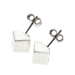 Tiffany & Co. Cube Earrings, Silver, Women's, TIFFANY