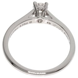 Cartier Solitaire Diamond #49 Ring Platinum PT950 Women's CARTIER