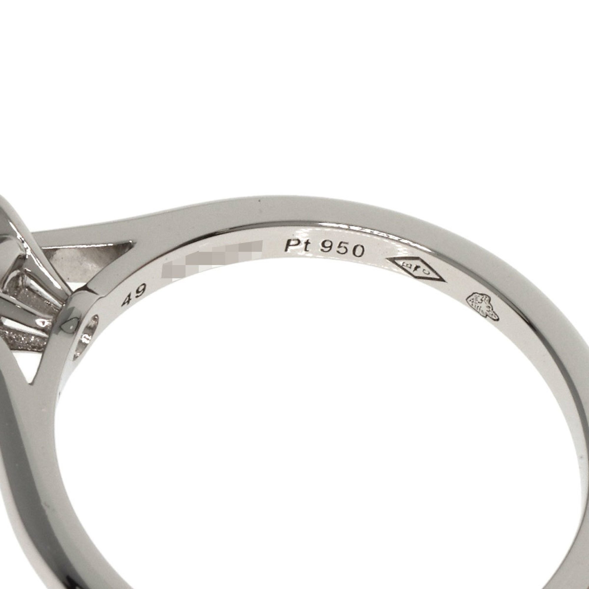 Cartier Solitaire Diamond #49 Ring Platinum PT950 Women's CARTIER