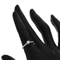 Cartier Solitaire Diamond #49 Ring Platinum PT950 Women's CARTIER