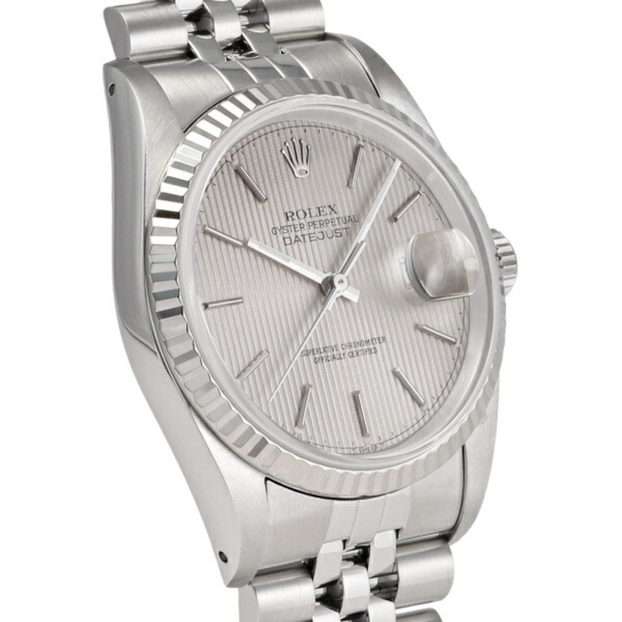 Rolex ROLEX Datejust 36 16234 Silver/Bar Dial Men's Watch