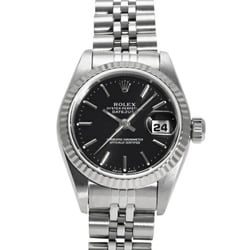 Rolex ROLEX Datejust 26 69174 Black/Bar Dial Wristwatch for Women