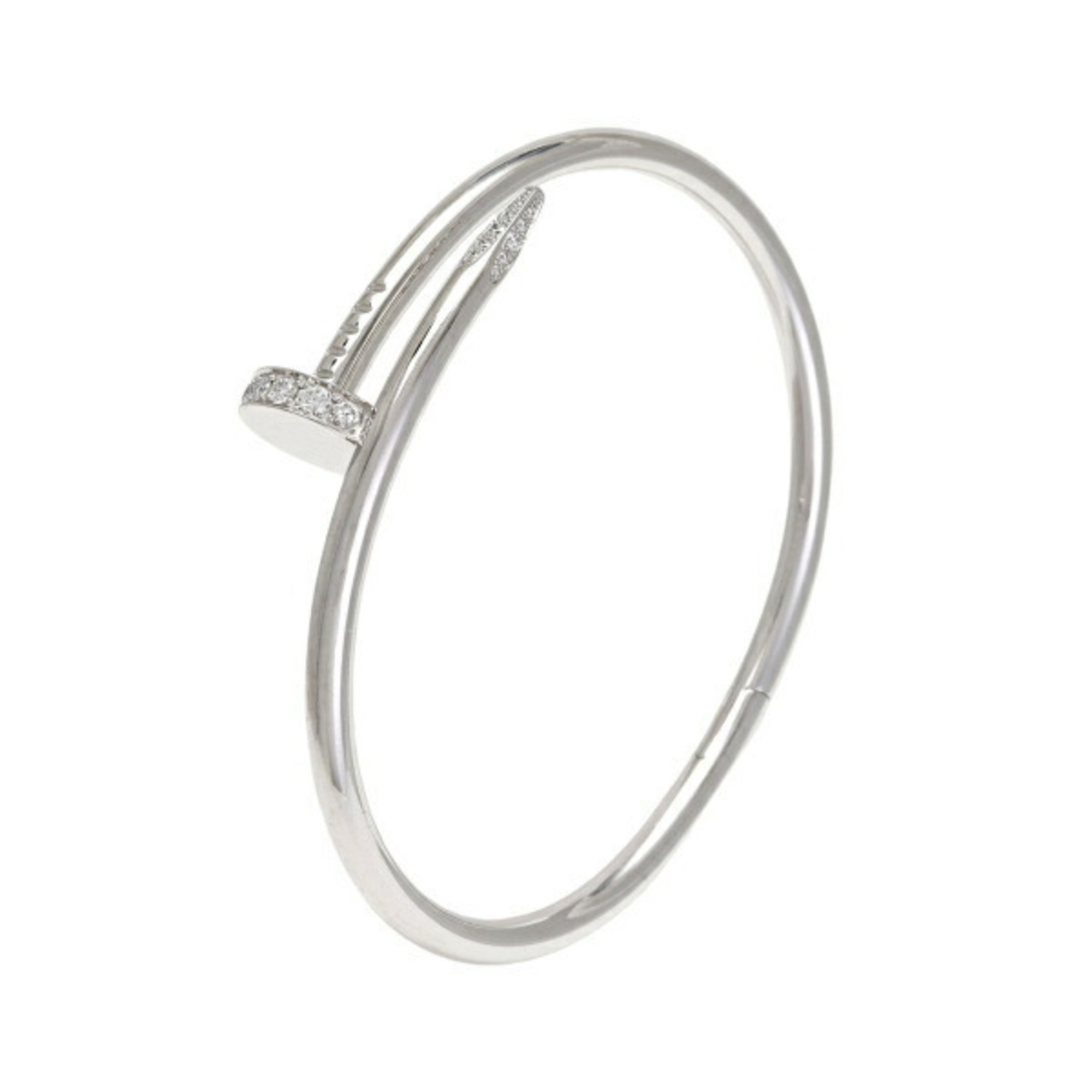 Cartier Juste un Clou K18WG White Gold Bangle