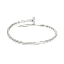 Cartier Juste un Clou K18WG White Gold Bangle