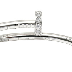 Cartier Juste un Clou K18WG White Gold Bangle