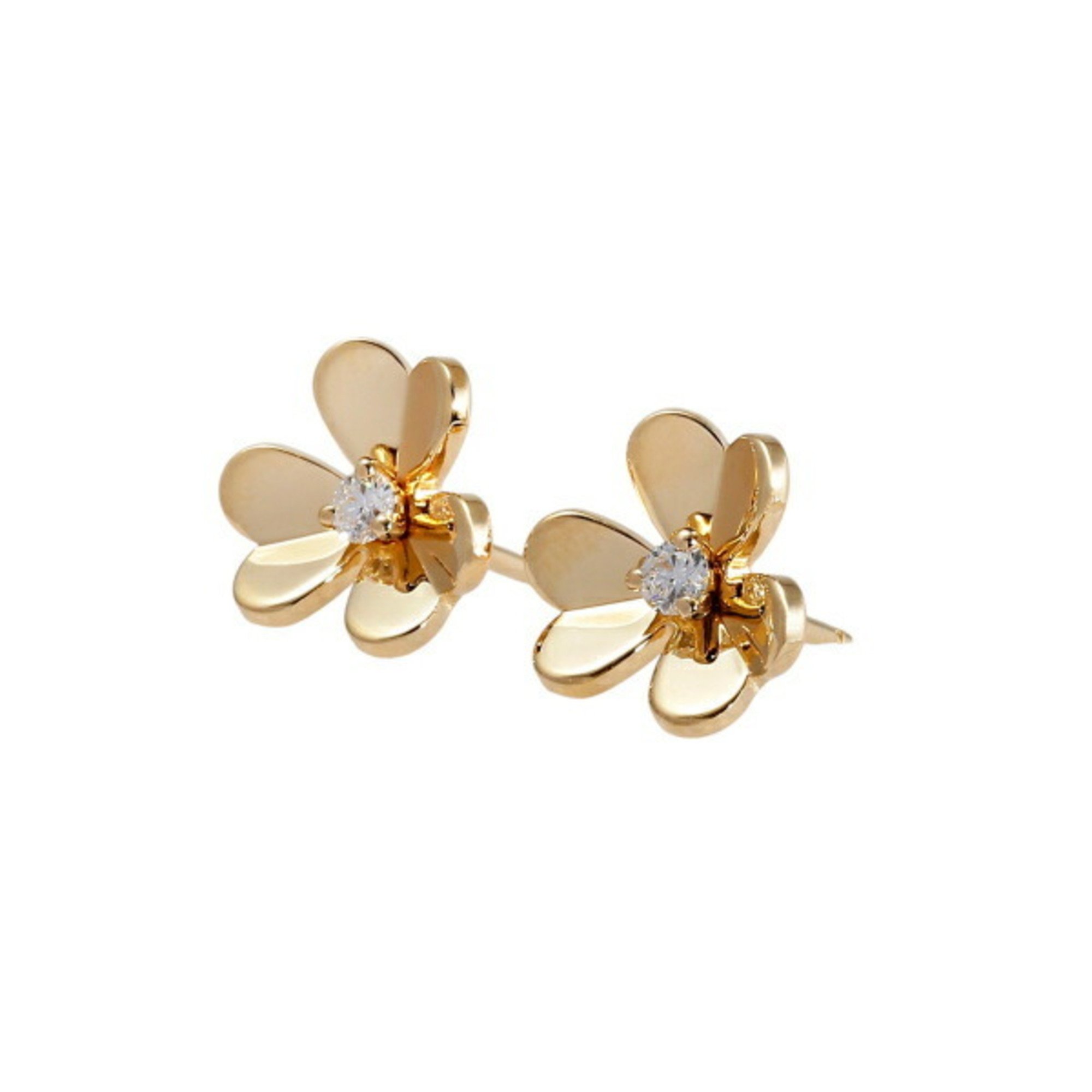 Van Cleef & Arpels Frivole K18YG Yellow Gold Earrings