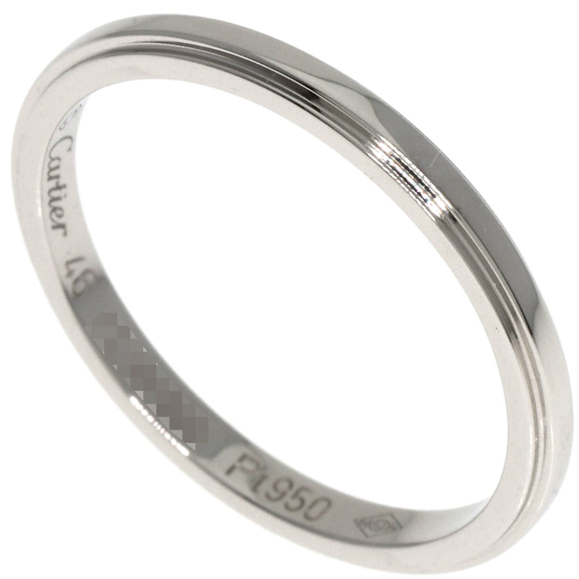 Cartier D'Amour Wedding Band #46 Ring, Platinum PT950, Women's CARTIER