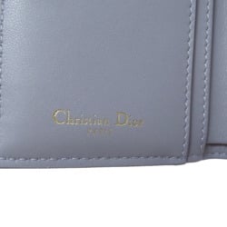 Christian Dior Cannage Bi-fold Wallet Calf Leather Women's CHRISTIAN DIOR