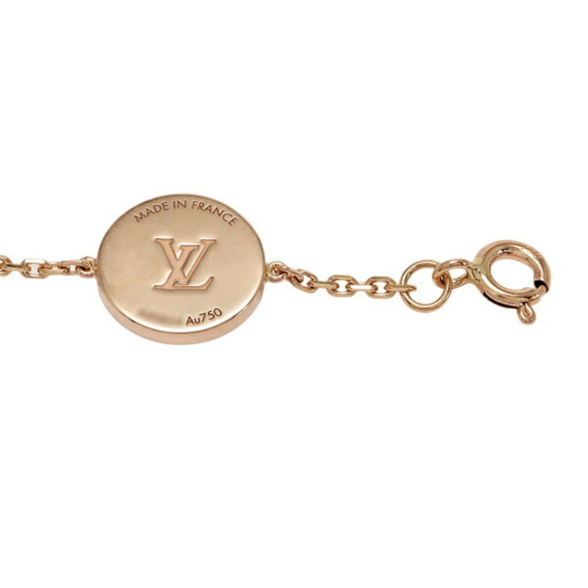 Louis Vuitton Blossom Collection 4 Motif BB K18PG Pink Gold Bracelet