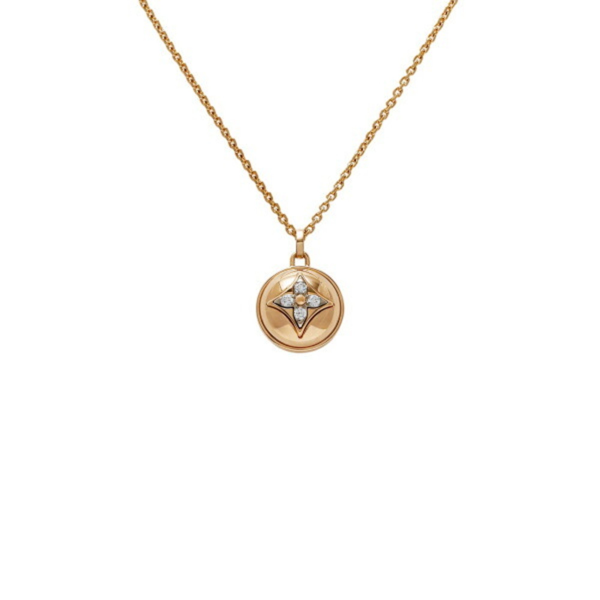 Louis Vuitton Pandantif PM B Blossom K18PG Pink Gold Necklace