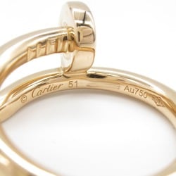 CARTIER Juste un Clou Ring, K18PG (pink gold), Women's, Gold