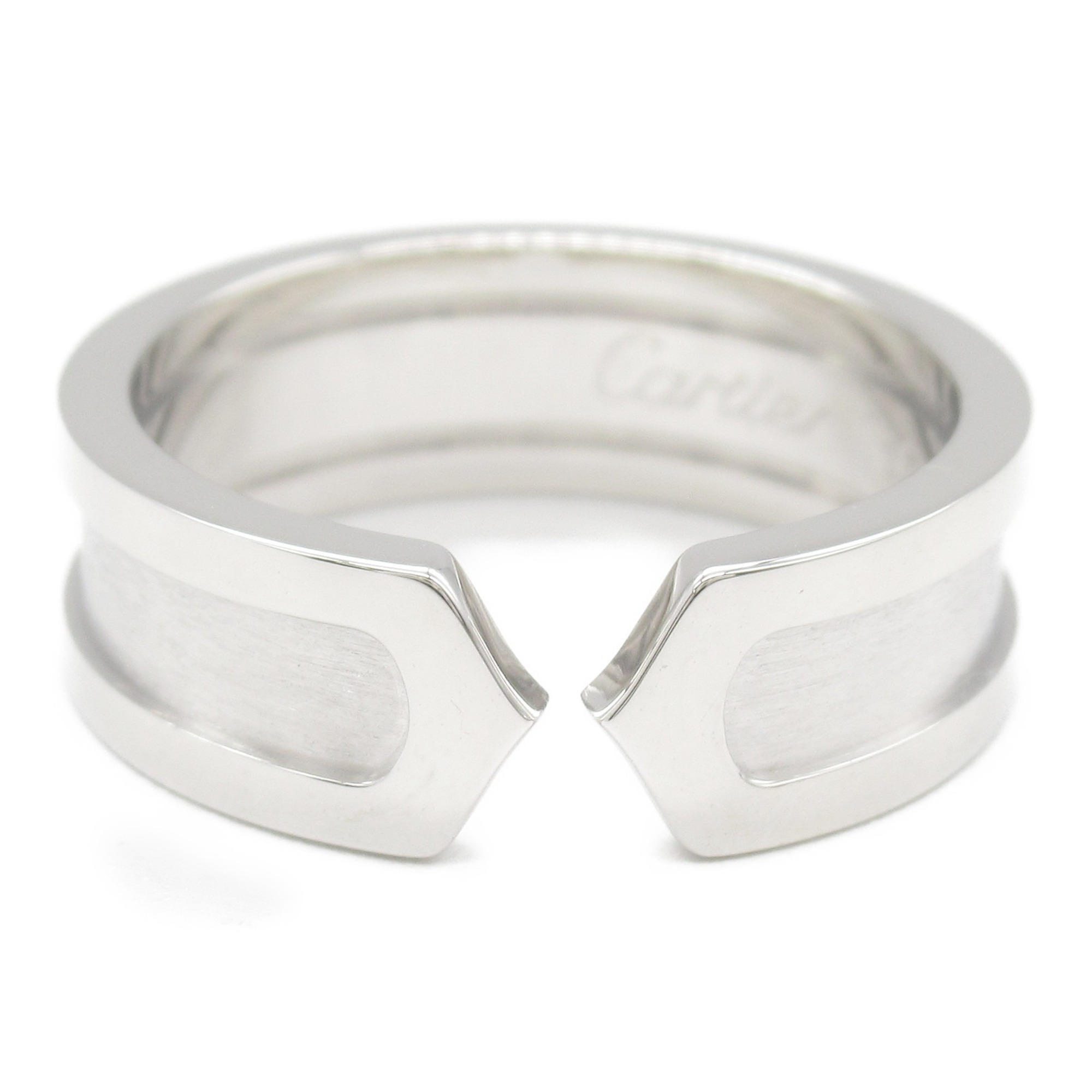 Cartier Ring, K18WG (White Gold), Women's, Silver