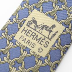 Hermes HERMES Necktie Clothing Silk Men's Blue Yellow