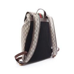 Gucci Ophidia GG Supreme Backpack Bag Coated Canvas Leather Men's Women's Beige Brown Multicolor 792114FADMF9794