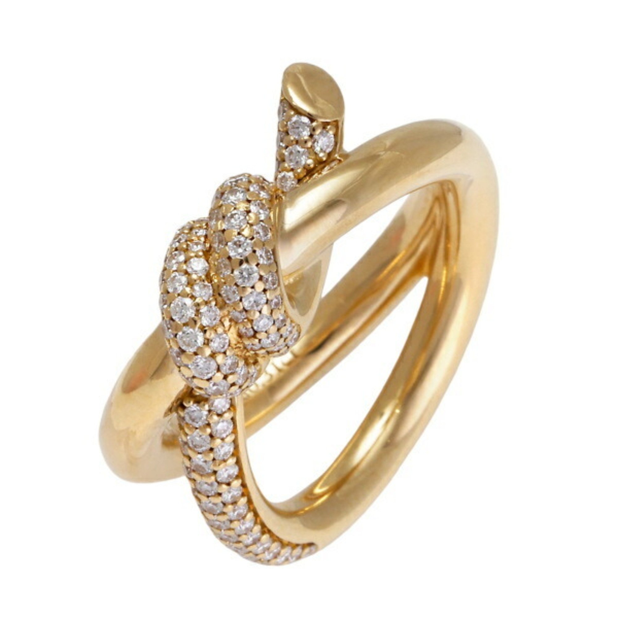 Tiffany Knot Double Row 18K Yellow Gold Ring