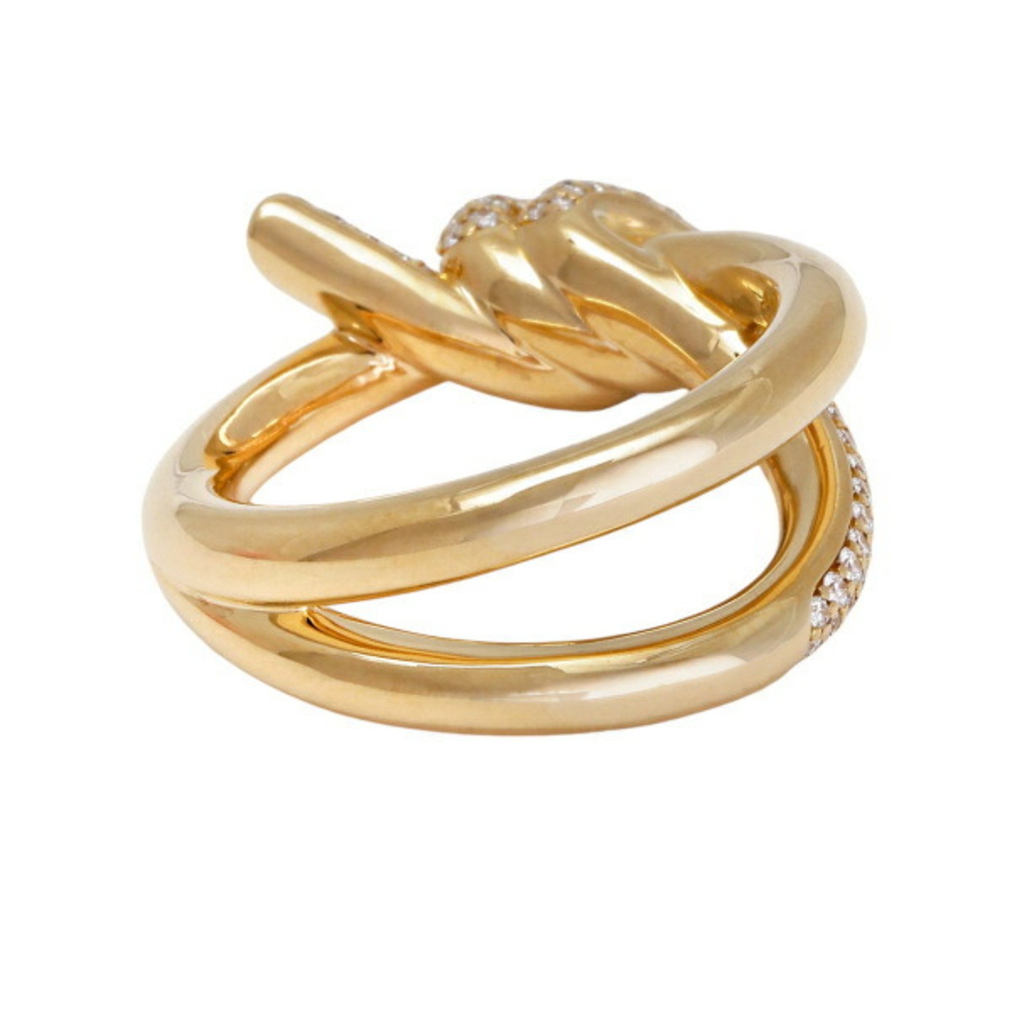 Tiffany Knot Double Row 18K Yellow Gold Ring