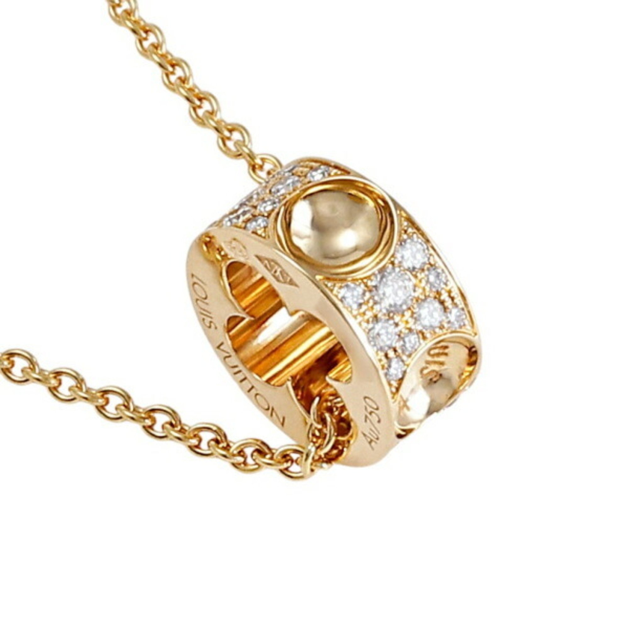 Louis Vuitton Pendant Empreinte K18YG Yellow Gold Necklace