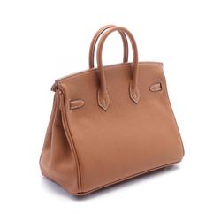 Hermes HERMES Birkin 25 Gold Handbag Bag Togo Women's Brown