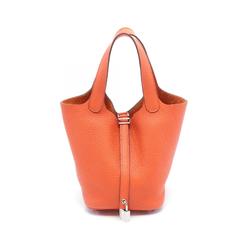 Hermes HERMES Picotin Lock PM Handbag Bag Togo Women's Orange