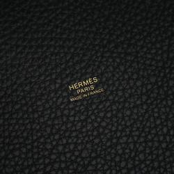 Hermes HERMES Picotin Lock MM Handbag Bag Taurillon Clemence Women's Black