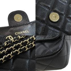 Chanel Chain Wallet Matelasse Long Caviar Skin Women's CHANEL