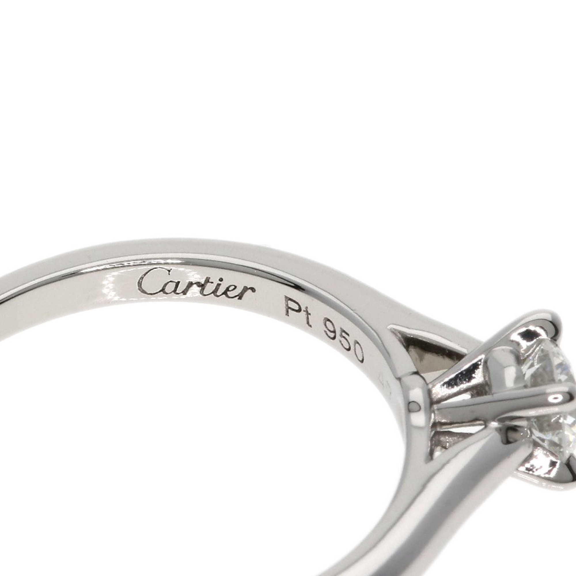 Cartier Solitaire #47 Diamond Ring, Platinum PT950, Women's, CARTIER