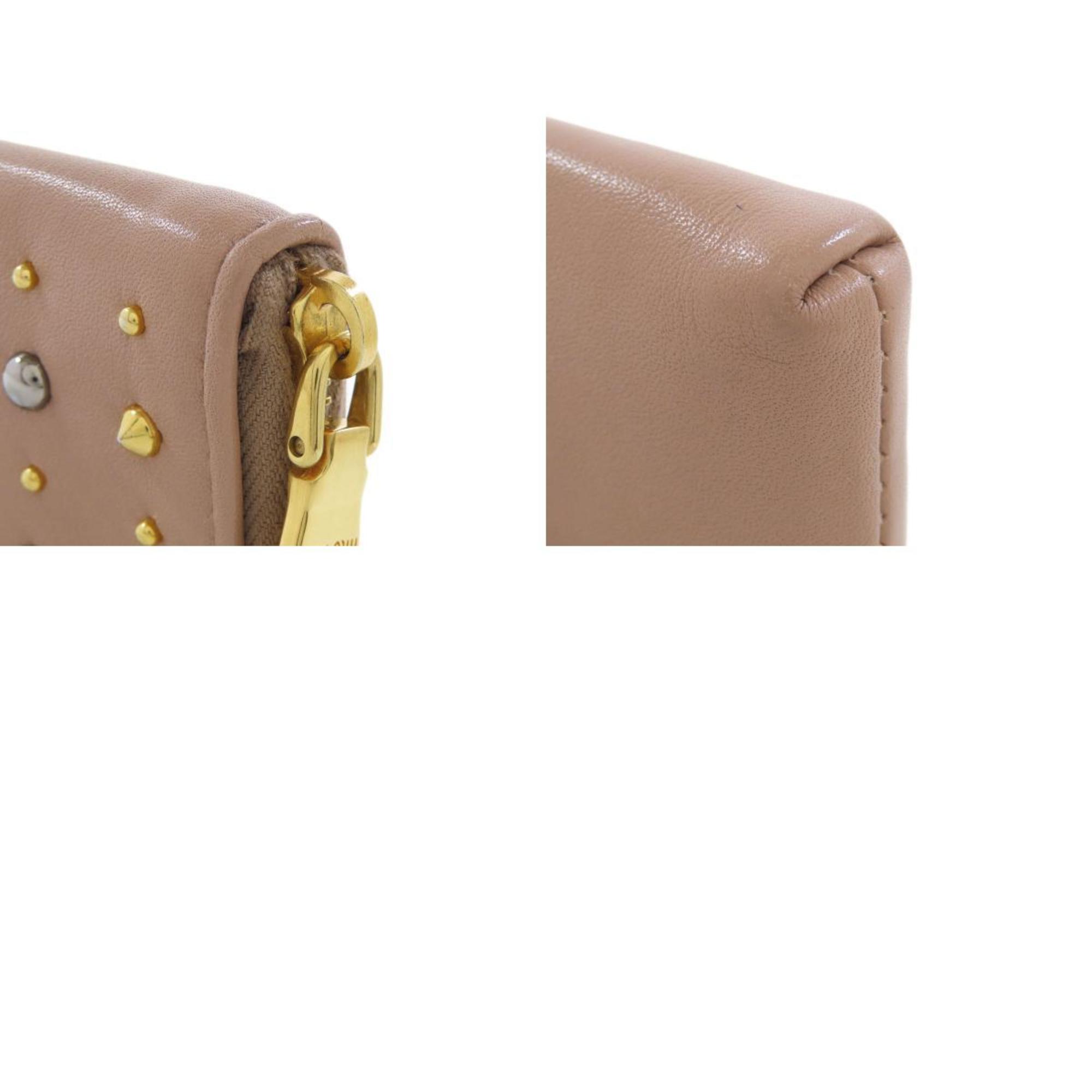 Miu Miu Miu Studded Pouch Leather Women's MIUMIU