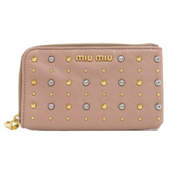 Miu Miu Miu Studded Pouch Leather Women's MIUMIU