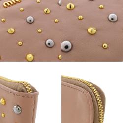 Miu Miu Miu Studded Pouch Leather Women's MIUMIU