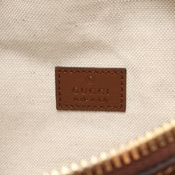 Gucci GG Supreme Large Belt Bag Waist Body Coated Canvas Leather Men's Beige Brown 73324092THG8563