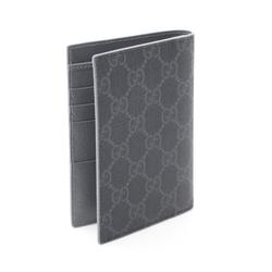 GUCCI GG Supreme Business Card Holder/Card Case Coated Canvas Men's Grey 795229FACQC1048