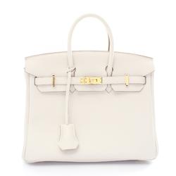 Hermes HERMES Birkin 25 Handbag Bag Togo Women's Grey 041344CC