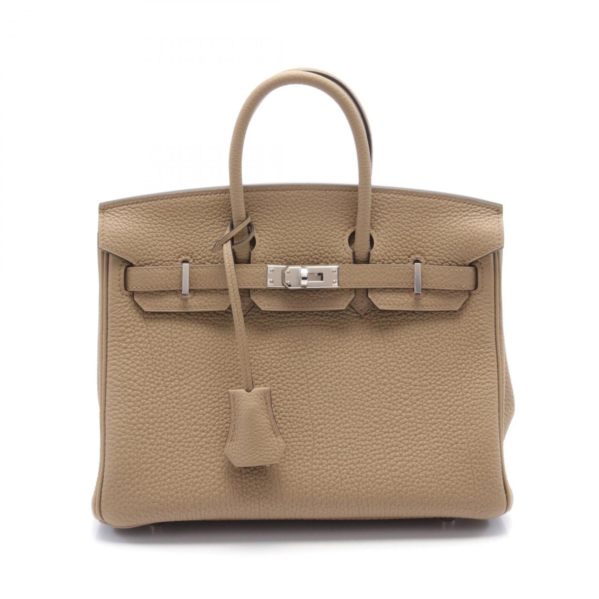 Hermes HERMES Birkin 25 Beige Marfa Handbag Bag Togo Women's 041344CK