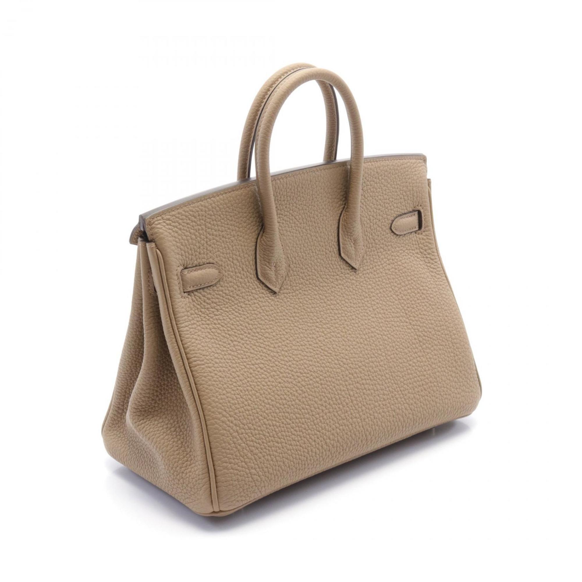 Hermes HERMES Birkin 25 Beige Marfa Handbag Bag Togo Women's 041344CK