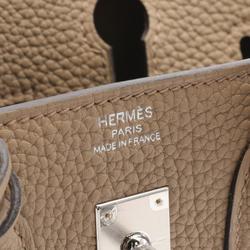 Hermes HERMES Birkin 25 Beige Marfa Handbag Bag Togo Women's 041344CK