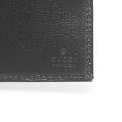 Gucci Interlocking G GG Supreme Bi-fold Wallet Coated Canvas Leather Men's Grey Black 67165292TCN1000