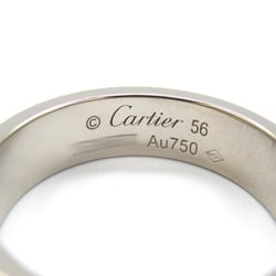 Cartier Love Ring, K18WG (White Gold), Men's, Women's, Silver