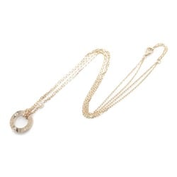 Cartier Love Circle 2P Diamond Necklace, K18PG (Pink Gold), Diamond, Women's, Clear, B7224509