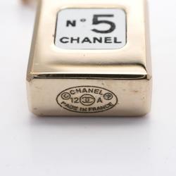 CHANEL No.5 Earrings GP (Gold Plated) Plastic Women's Gold Clear