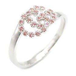 Gucci GUCCI Colored Stone Ring K18WG (White Gold) Ladies Pink