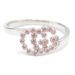 Gucci GUCCI Colored Stone Ring K18WG (White Gold) Ladies Pink