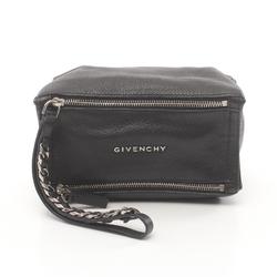 GIVENCHY Pouch Bag Leather Women's Black