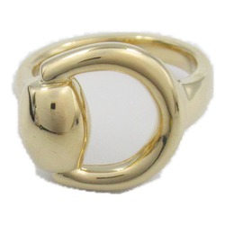 GUCCI Horsebit Ring, K18 (Yellow Gold), Women's, Gold