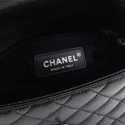 CHANEL Coco Handle Flap Matelasse Handbag Bag Caviar Skin (Grained Calf) Women's Black A92990