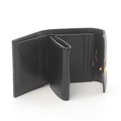 Saint Laurent Cassandra Multi-Fold Tri-Fold Long Wallet Leather Women's Black 692061BOW011000