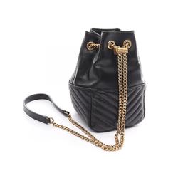 Saint Laurent Joe Bucket Bag Shoulder Leather Women's Black 7607451EL071000