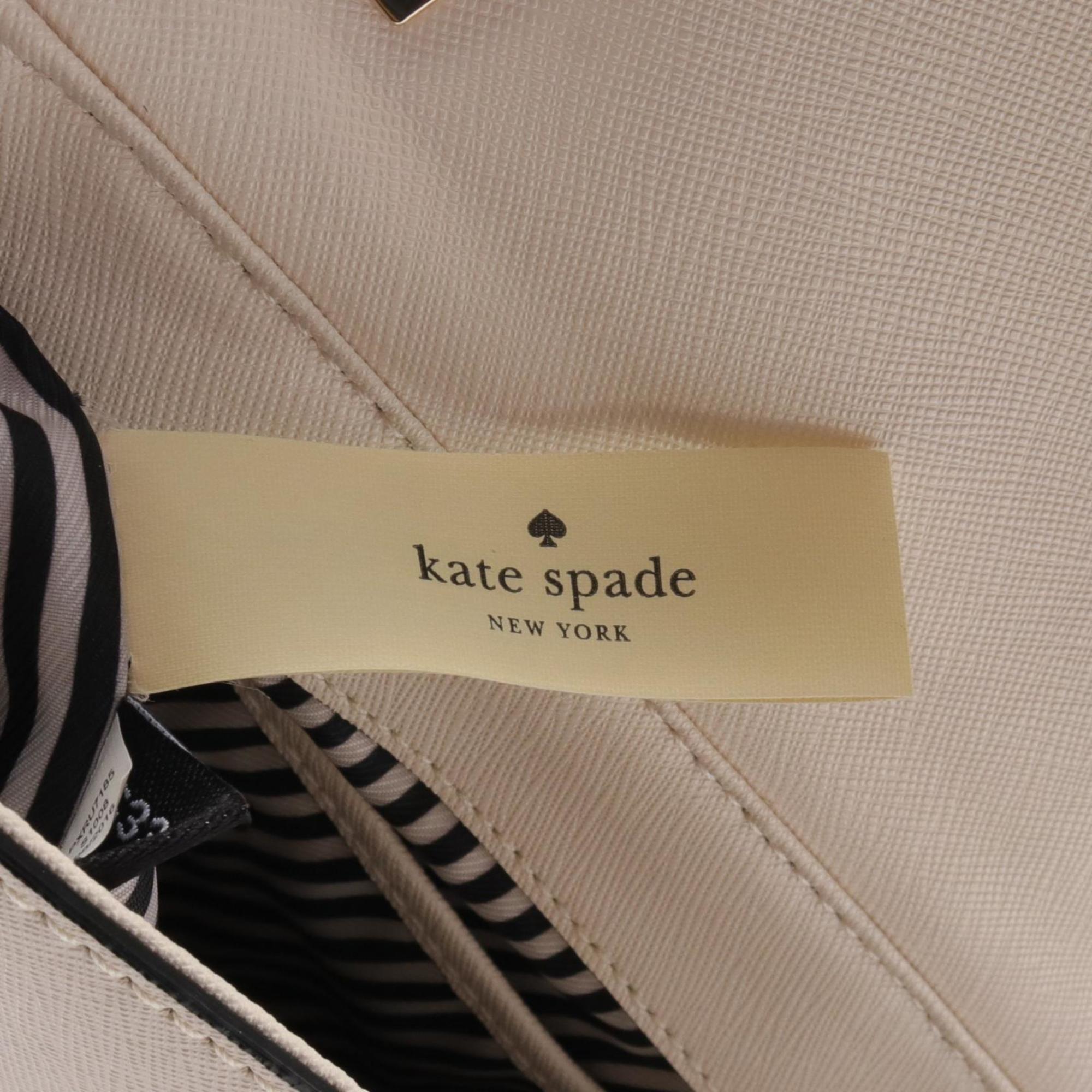 Kate Spade Cameron Street Birdie Shoulder Bag Leather Women's White Black Green