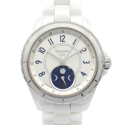 CHANEL J12 Firth de Lune Watch, Ceramic, Men's, Silver, H3404