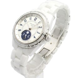 CHANEL J12 Firth de Lune Watch, Ceramic, Men's, Silver, H3404