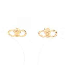 CELINE Triomphe Gourmet Stud Earrings GP (Gold Plated) Women's Gold 460BL6BRA35OR